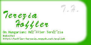 terezia hoffler business card